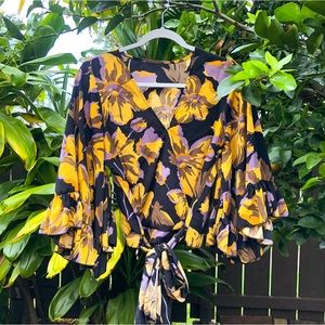Tropical Floral Blouse